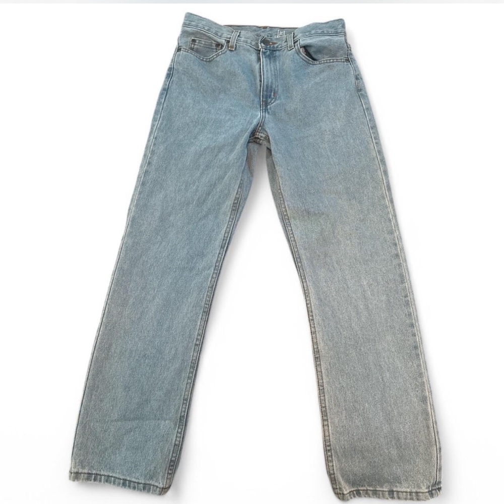 Light Blue Straight Leg Denim Jeans 30x30
